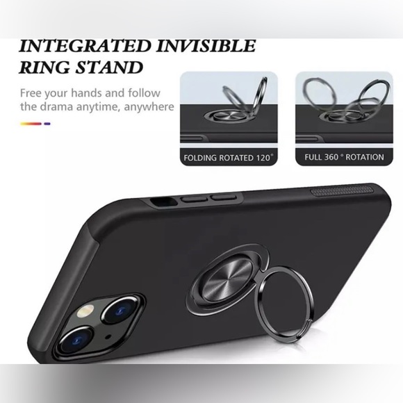 For iPhone All iPhone Pro Case Ring Stand + Lens Protector - Picture 6 of 13